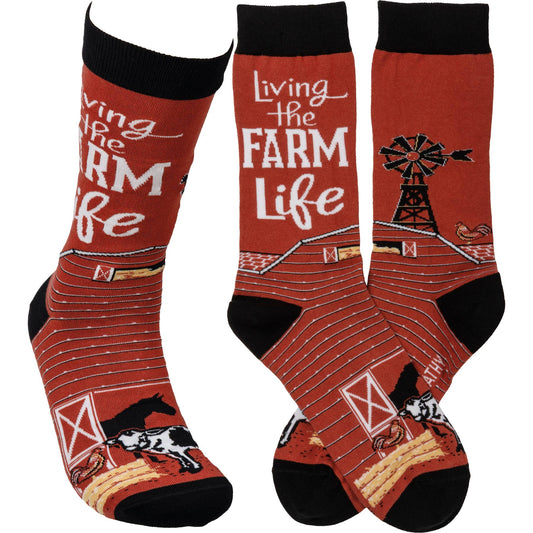 'Living The Farm Life' Socks