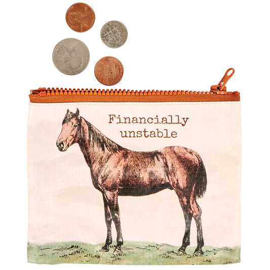 'Financially Unstable' Zipper Wallet