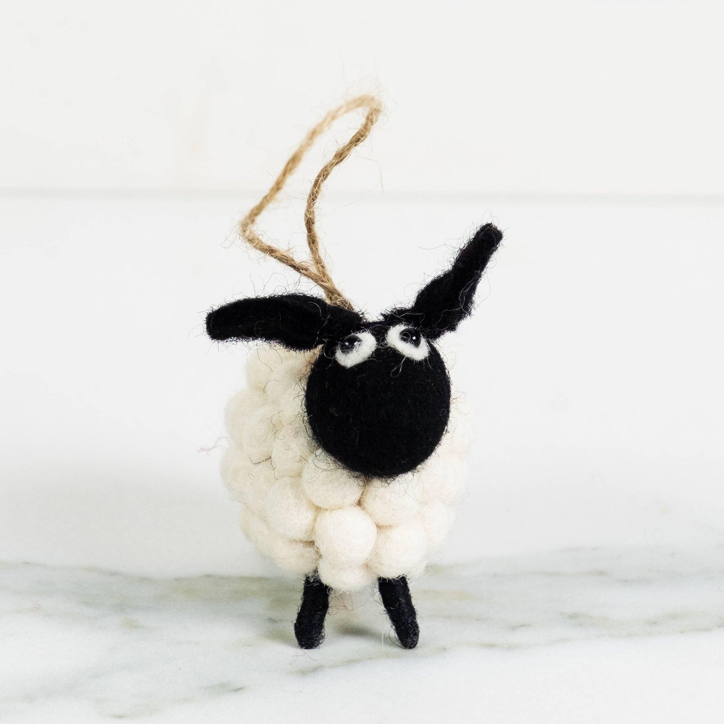 White Ball Sheep Ornament - American Farm Company