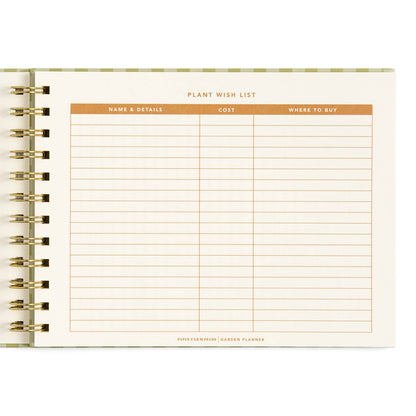 Life On The Homestead Gingham Garden Planner