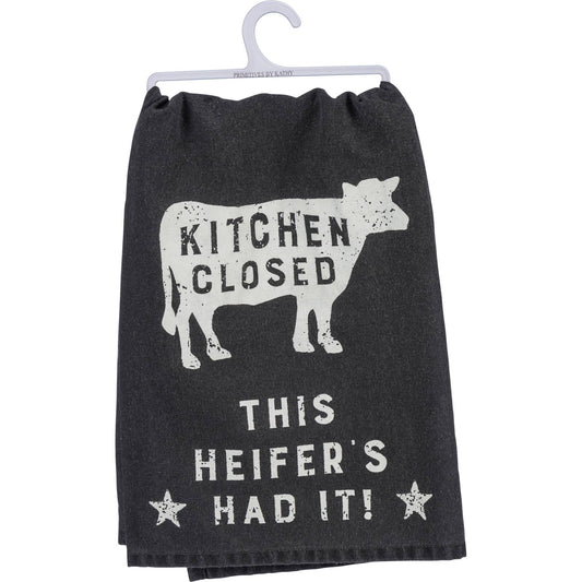 'Kitchen Closed This Heifer's Had It!' Kitchen Towel - American Farm Company