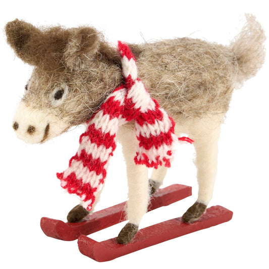 Skiing Donkey Critter