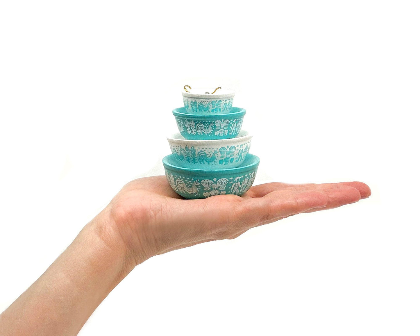 Mini Pyrex-Inspired Bowl Ornament