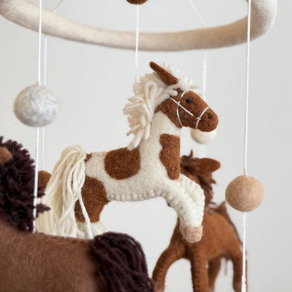 Horse Felt Baby Mobile