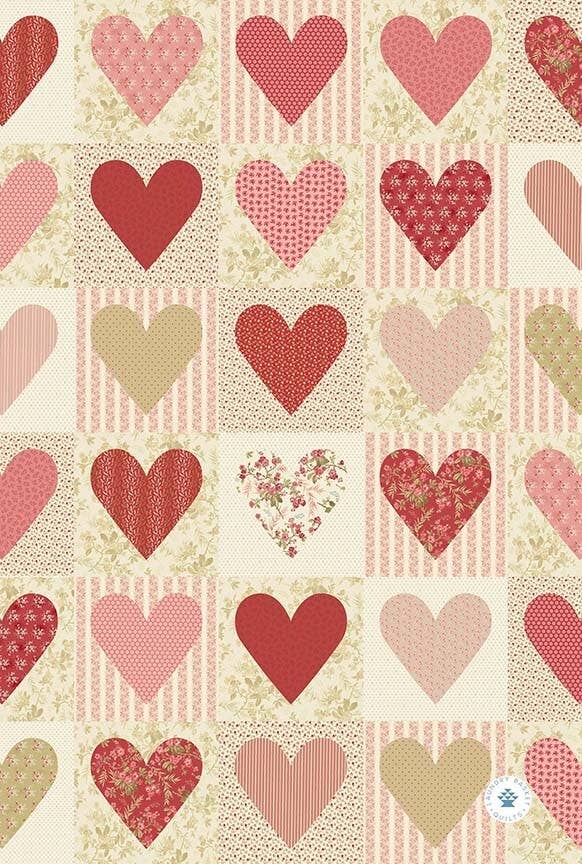 Sweetheart Quilt Pattern Kitchen Towel