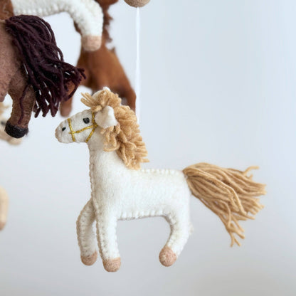 Horse Felt Baby Mobile