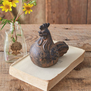 Cast Iron Chicken Figurine