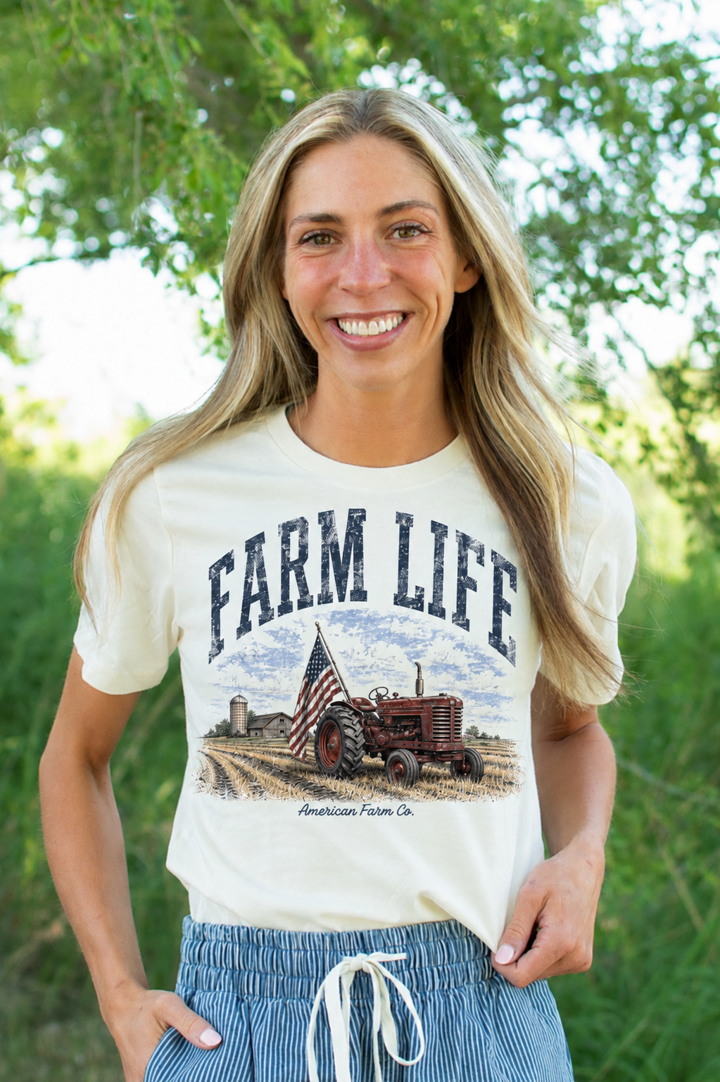 Vintage 'Farm Life' Tee
