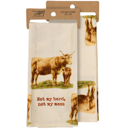 'Not My Herd Not My Mess' Kitchen Towel