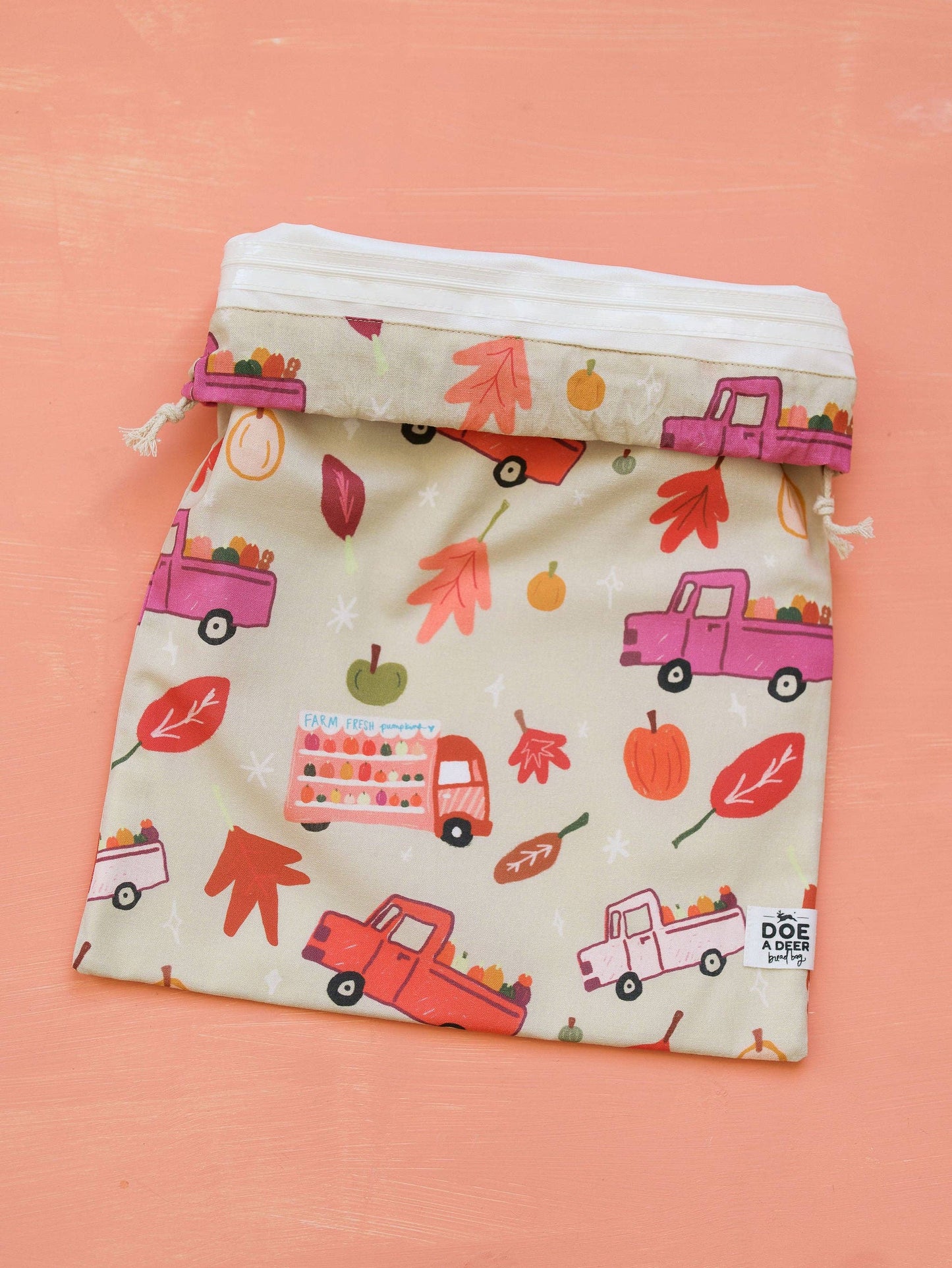 Pumpkin Truck Bread Bag