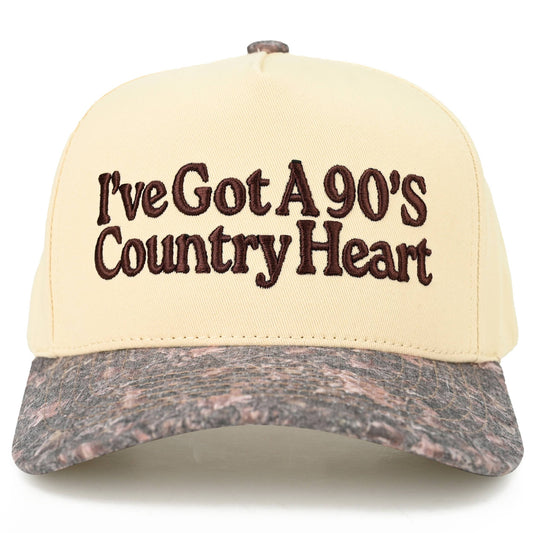 I've Got A 90's Country Heart Two Tone Trucker Hat