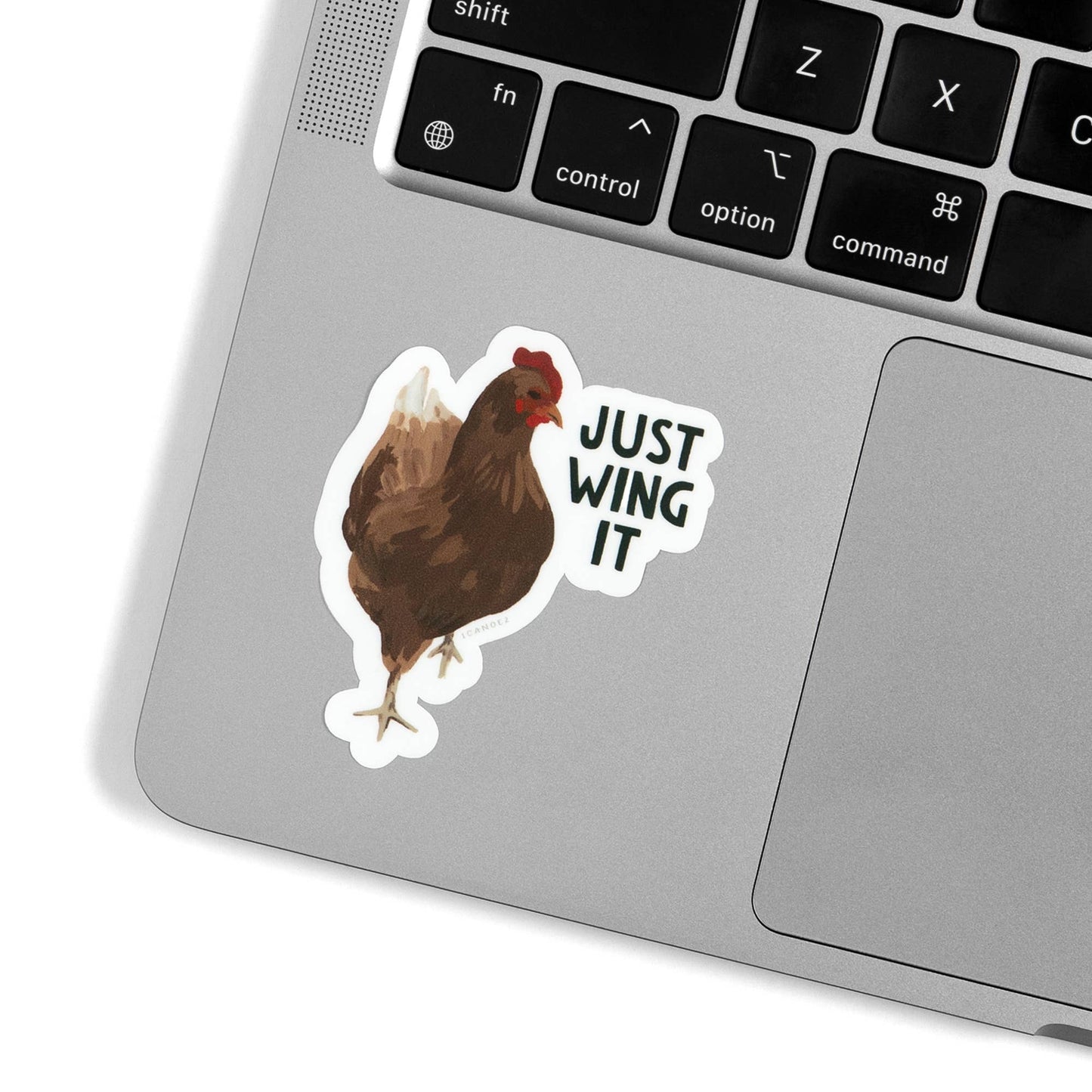 Just Wing It Chicken Decal Sticker