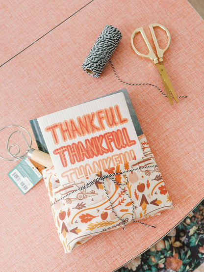 'Thankful Thankful Thankful' Swedish Dishcloth