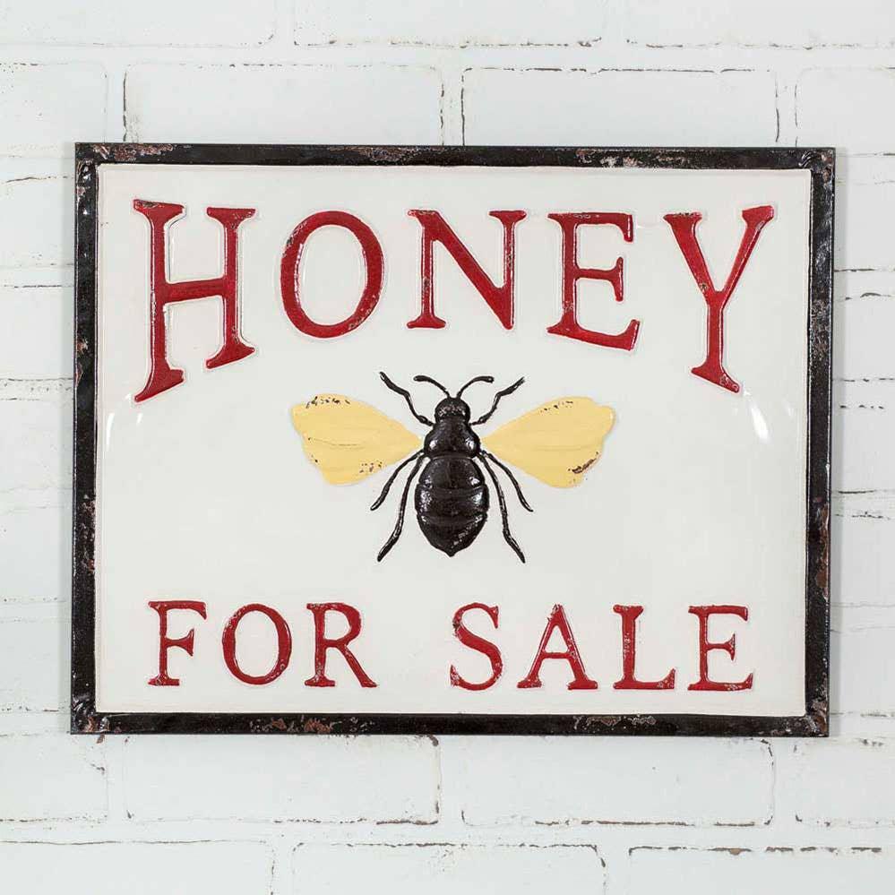 Honey for Sale Metal Sign - American Farm Company