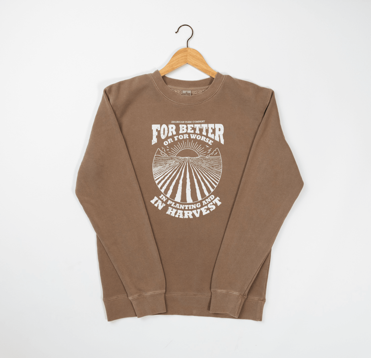 For Better or Worse Brown Crewneck - American Farm Company