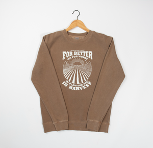 'For Better or Worse' Brown Crewneck - American Farm Company