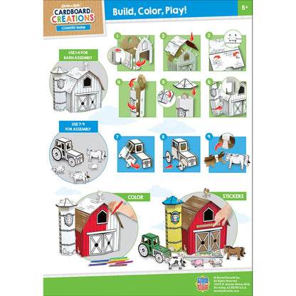 Farm Buildable Cardboard Playset - American Farm Company