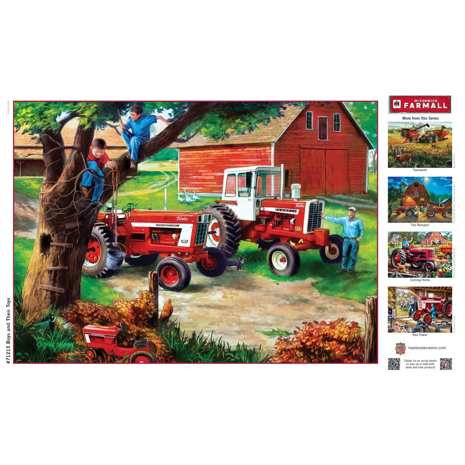 Farmall 'Boys and Their Toys' Puzzle - 1000 Piece - American Farm Company