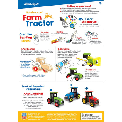Farm Tractor Wood Craft & Paint Kit - American Farm Company