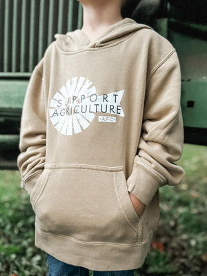 ‘Support Agriculture’ Hoodie-Youth