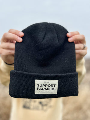 Support Farmers Beanie - Black