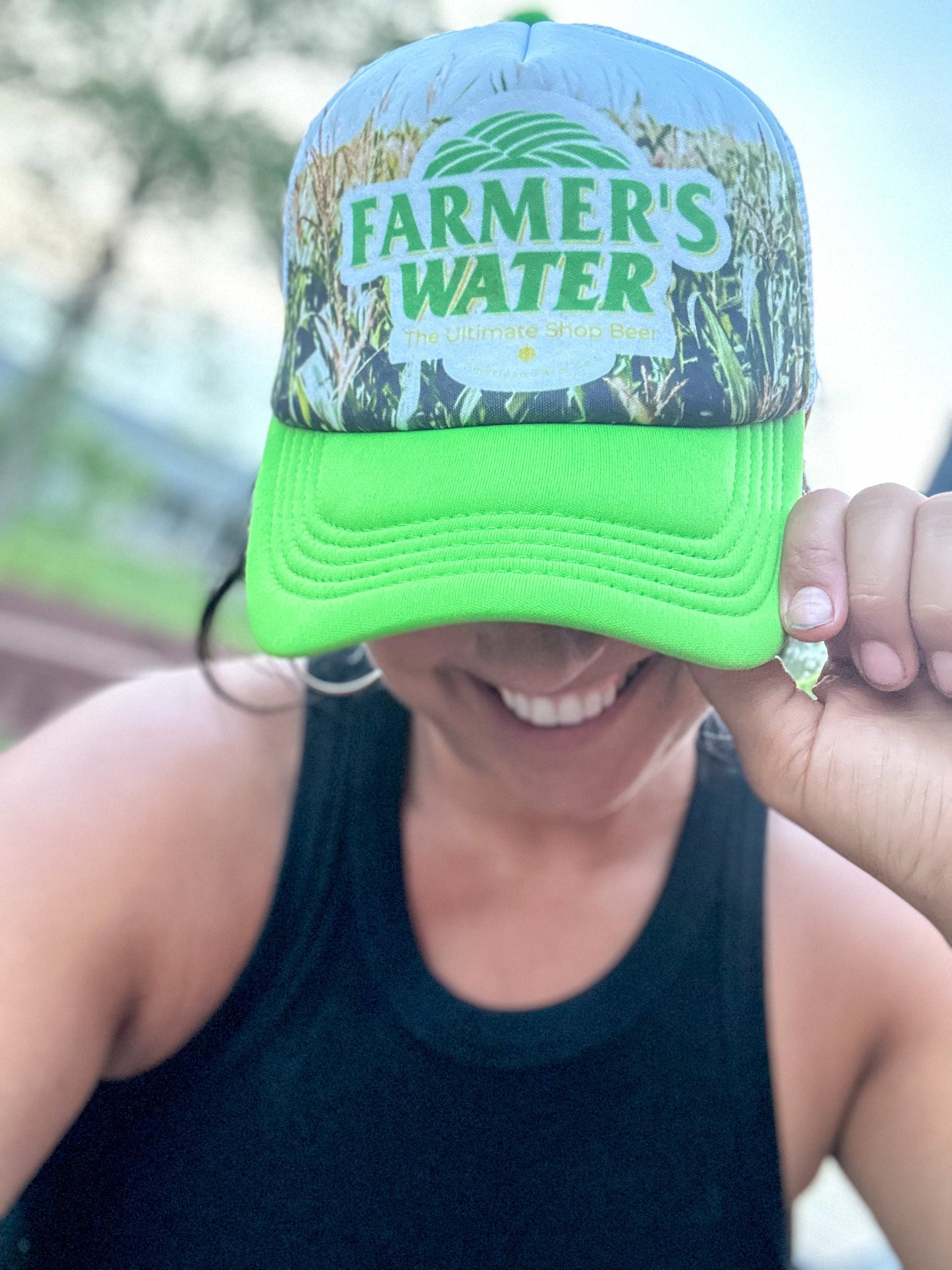 New 'Farmer's Water' Retro Foam Caps