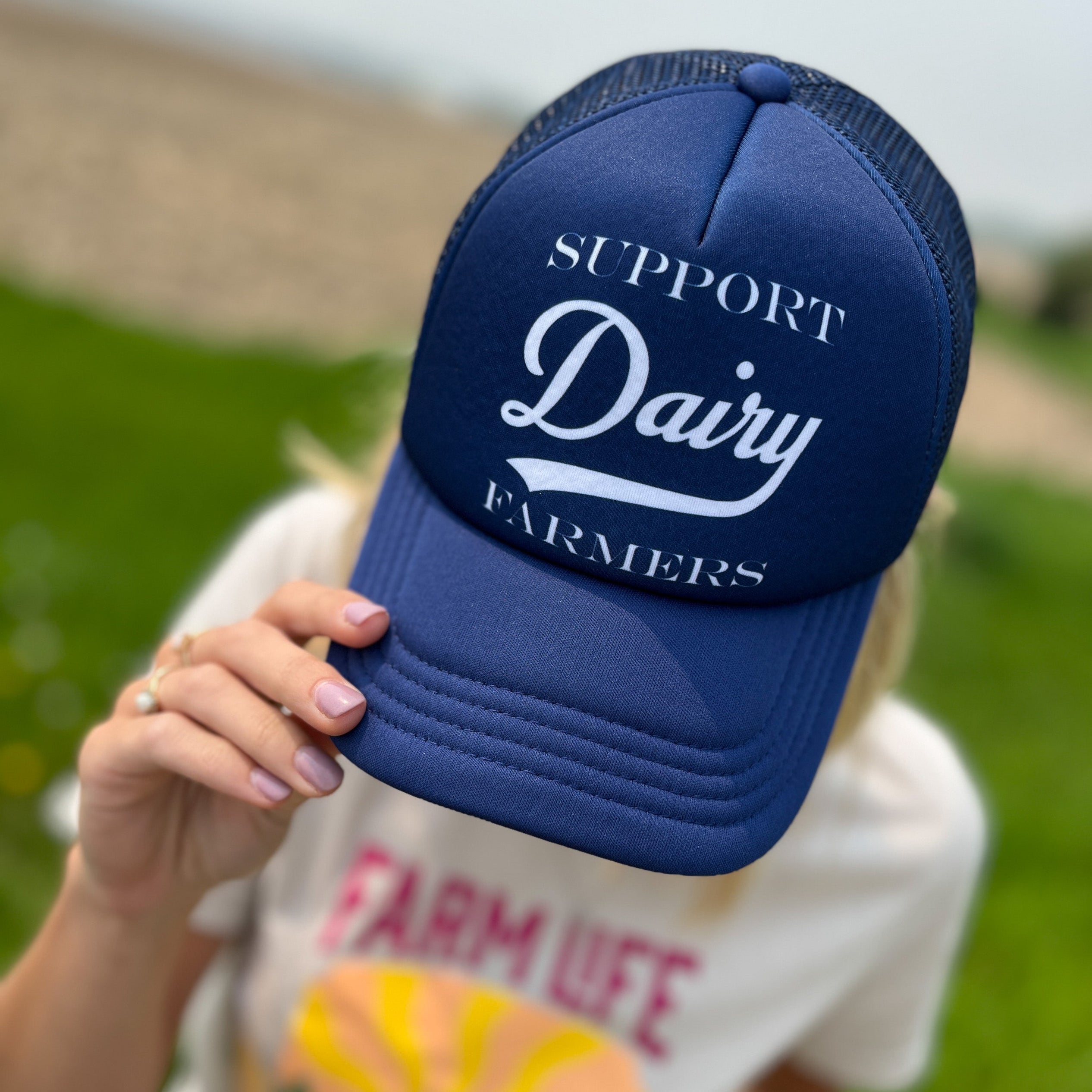 'Support Dairy Farmers' Retro Foam Cap