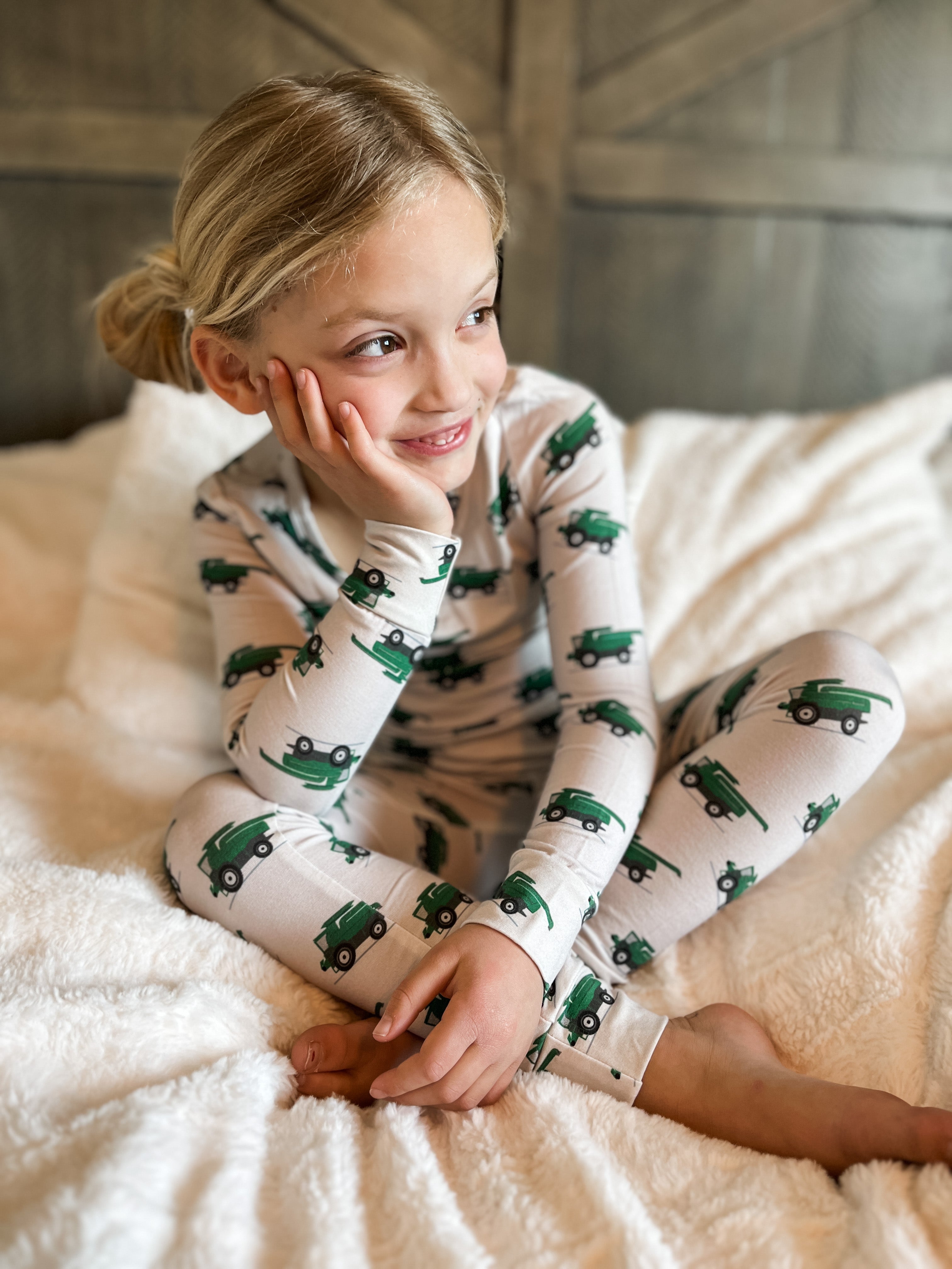 Green Combine Toddler/Youth Pajamas