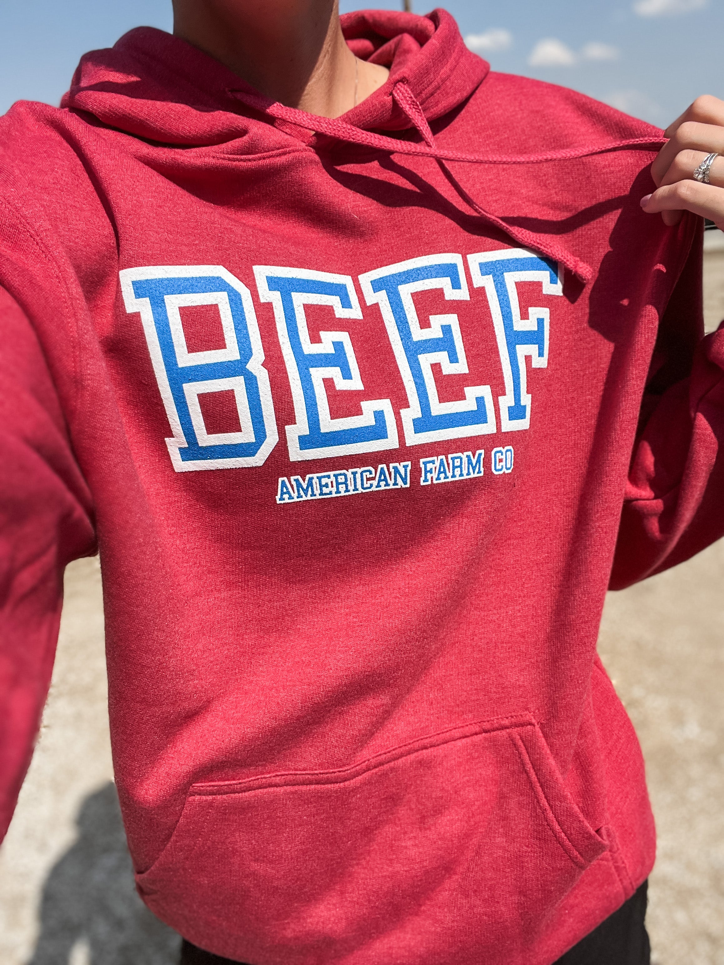 USA 'BEEF' Red Sweatshirt