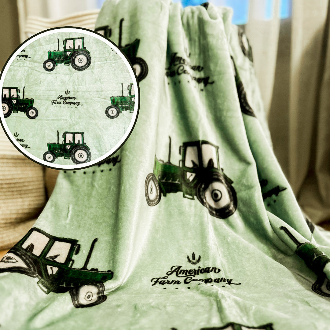 John deere plush online blanket