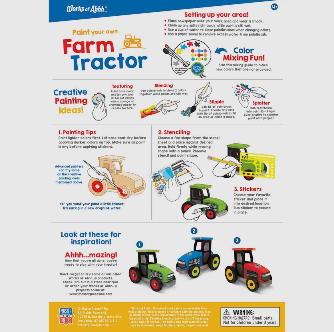 Wooden Tractor Paint Kit - American Farm Company