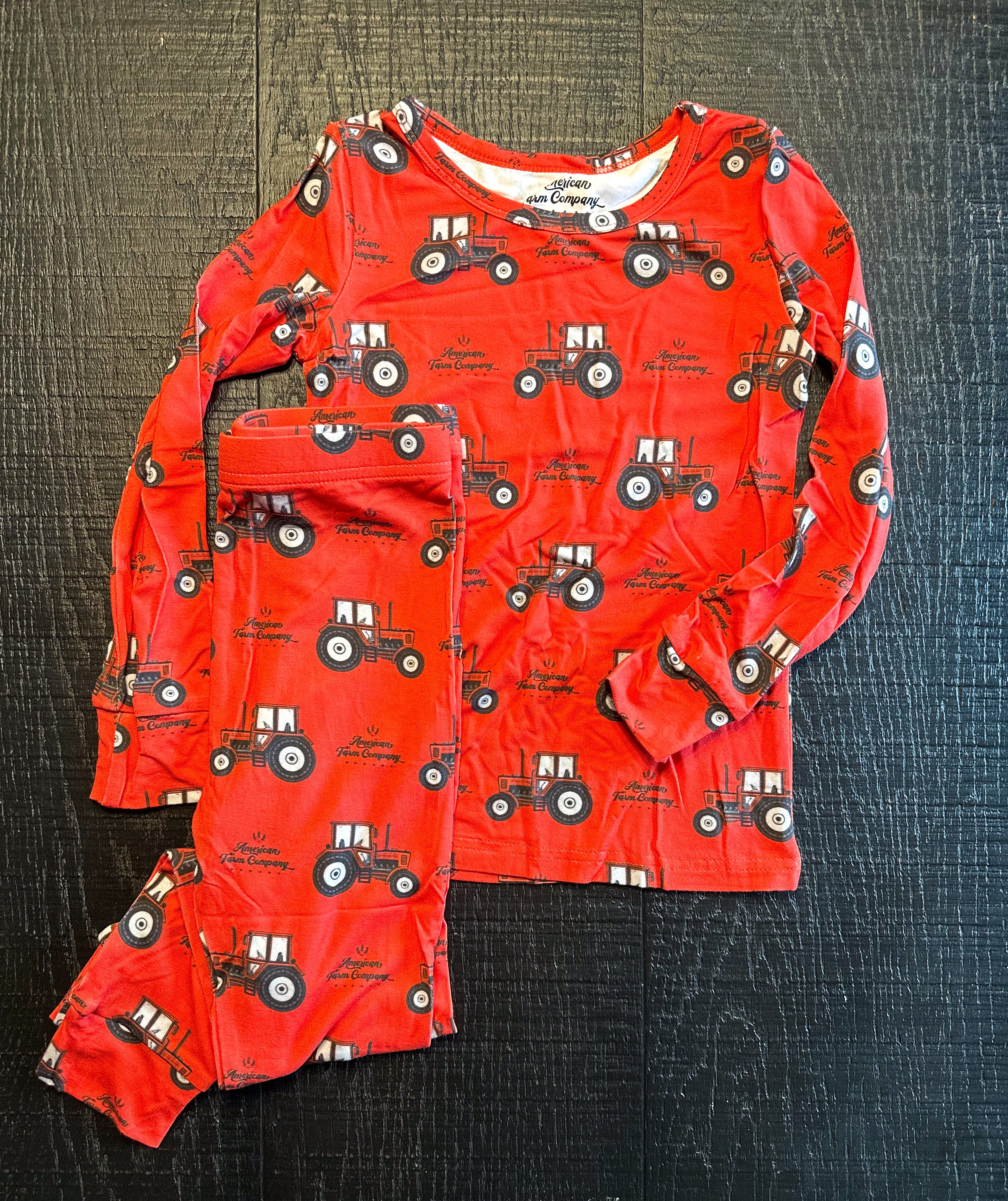 Red Tractor Toddler/Youth Pajamas