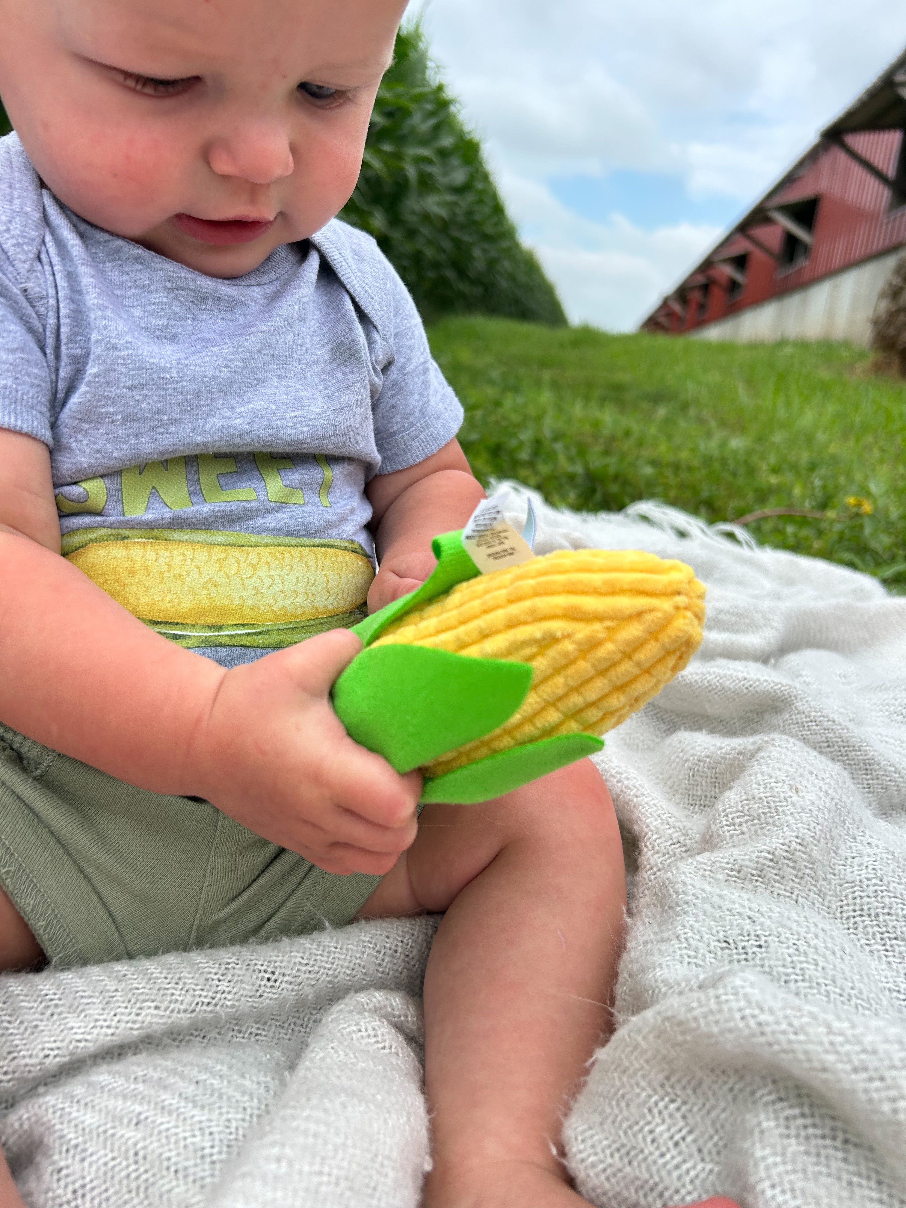 Corn Baby Rattle