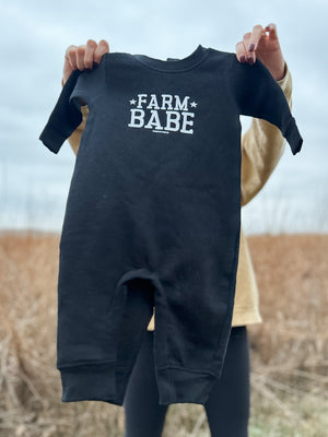 ‘Farm Babe’ Baby Fleece One Piece