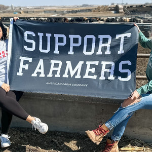 'Support Farmers' Outdoor Flag
