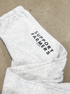 ‘Support Farmers' Sweatpants - Ash Grey