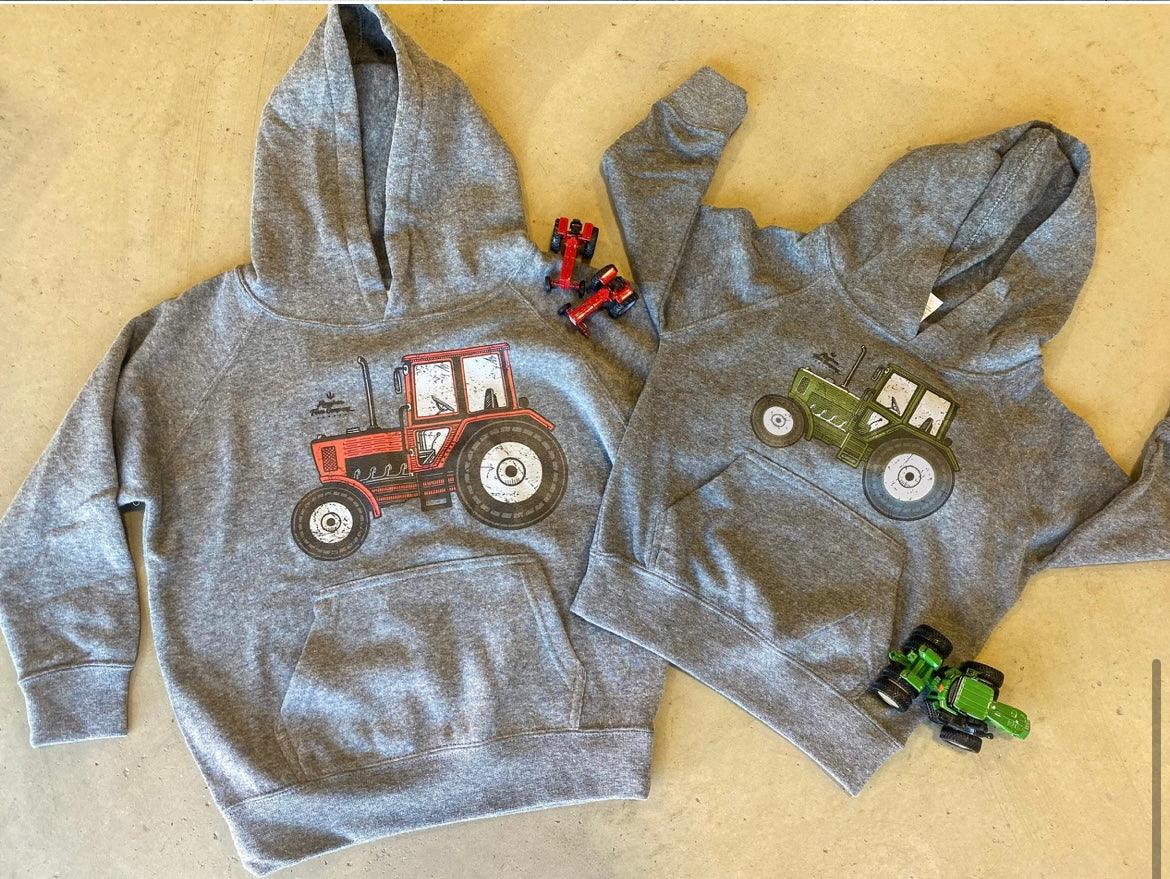 Red Tractor Youth & Toddler Hoodie - American Farm Company