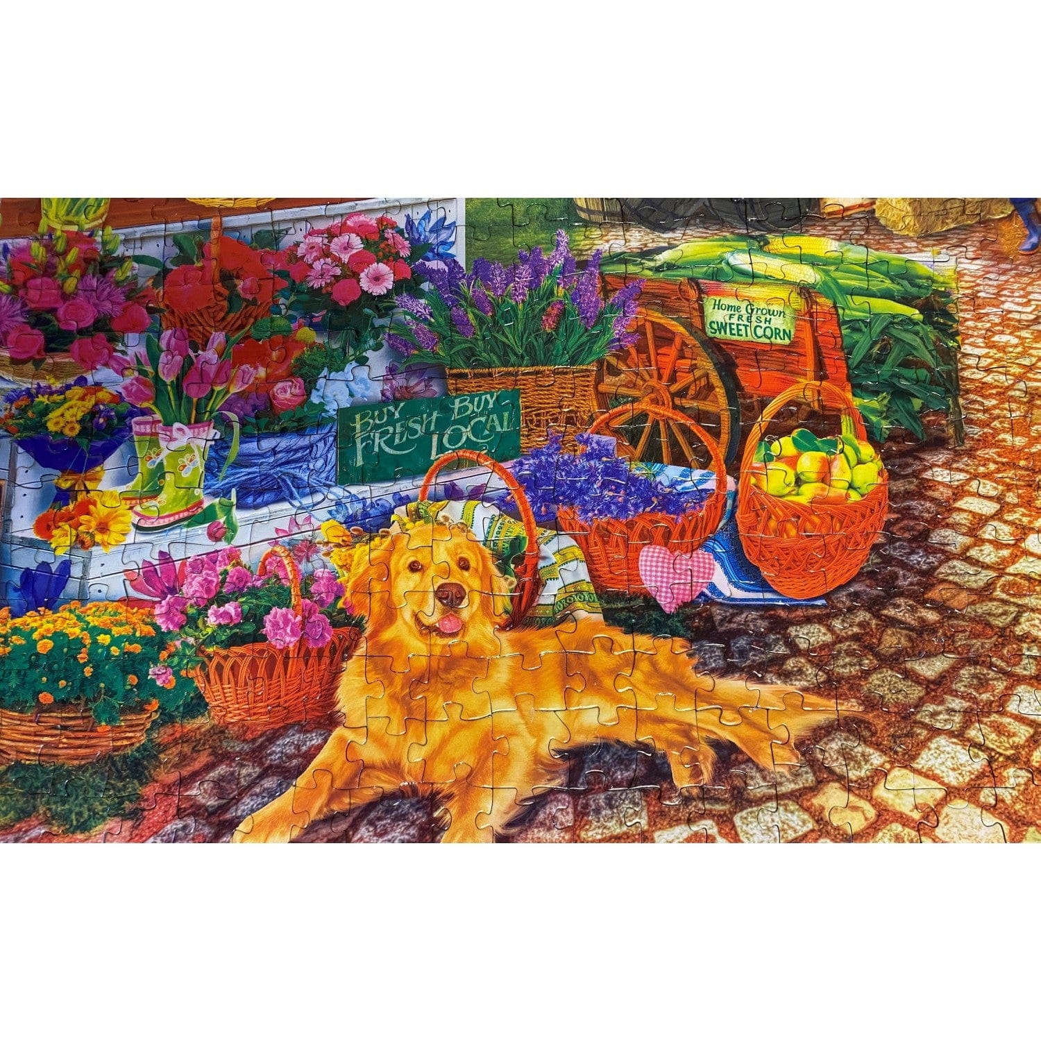 Farmer's Market 'Sale on the Square' Puzzle - 750 Piece - American Farm Company