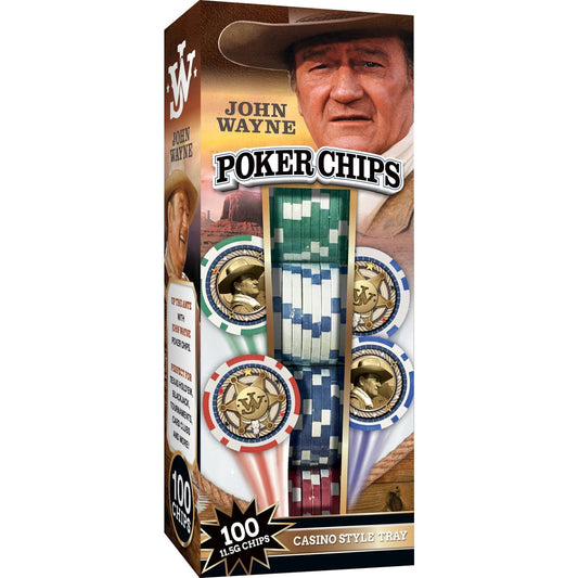 John Wayne Collectible Poker Chips - 100 Piece