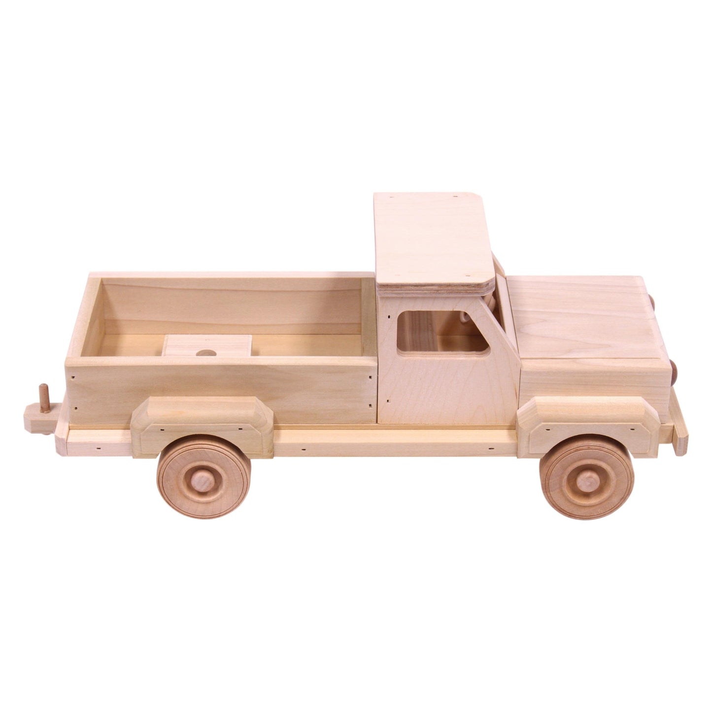 Amish-Made Wooden Toy Pickup and Gooseneck Trailer Set - American Farm Company