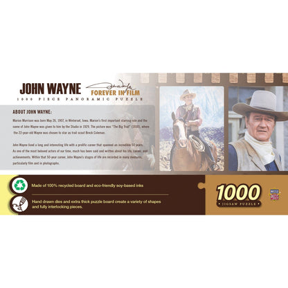 John Wayne 'Forever in Film' Panoramic Puzzle - 1000 Piece