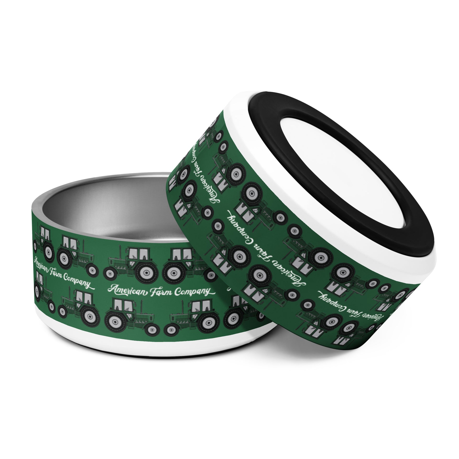 Green Tractor 32oz Pet Bowl