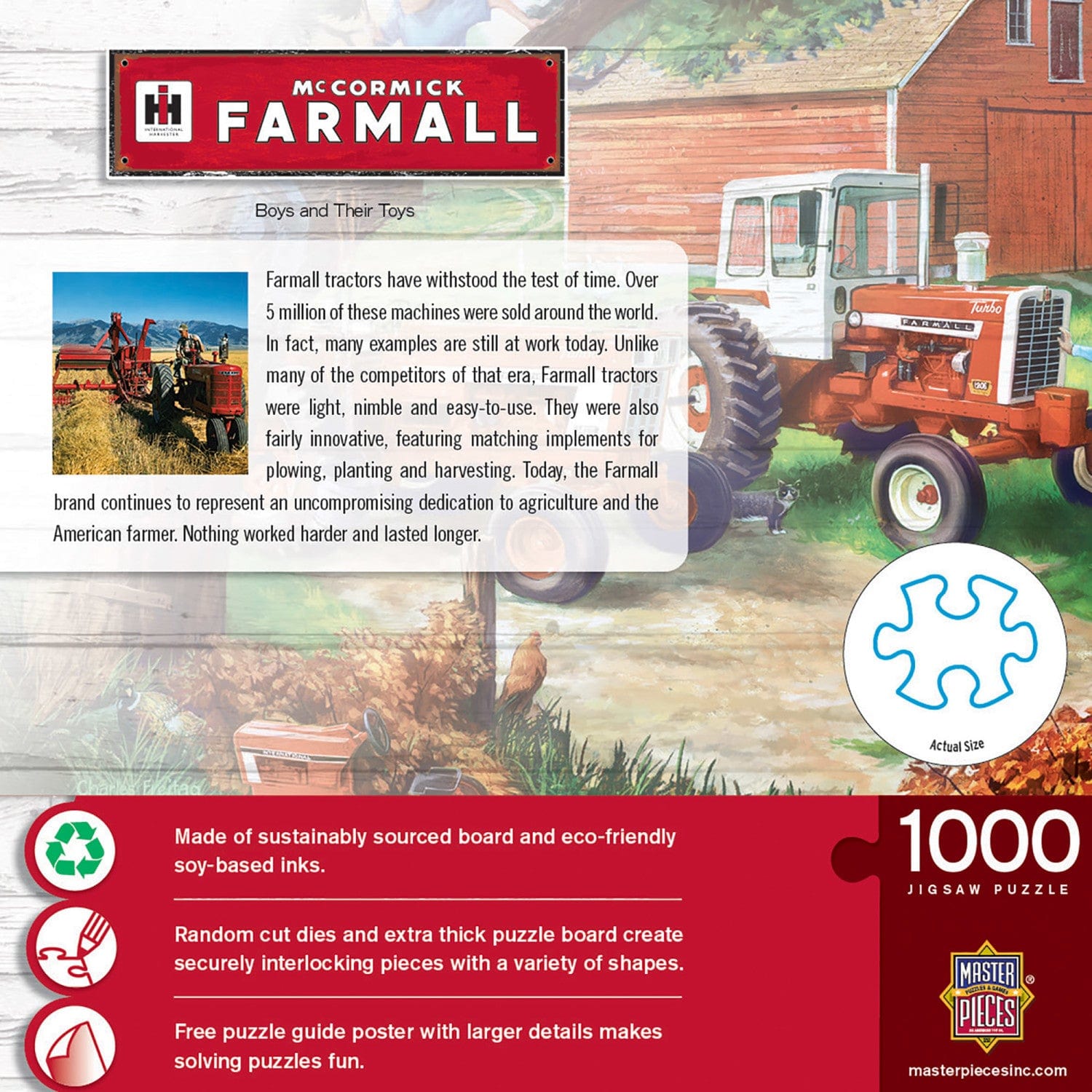 Farmall 'Boys and Their Toys' Puzzle - 1000 Piece - American Farm Company