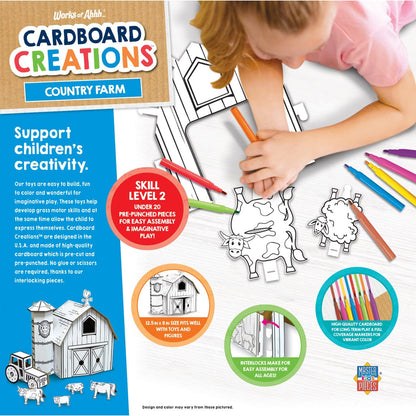 Farm Buildable Cardboard Playset - American Farm Company