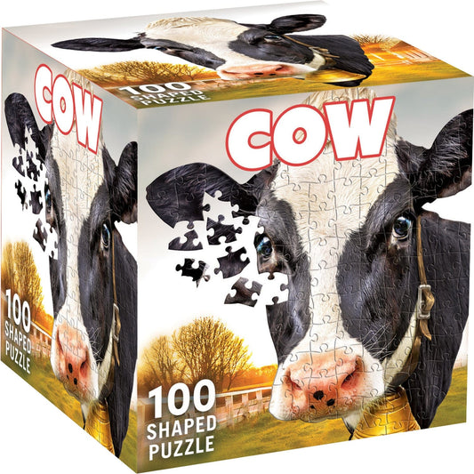 Dairy Cow Shaped Puzzle - 100 Piece