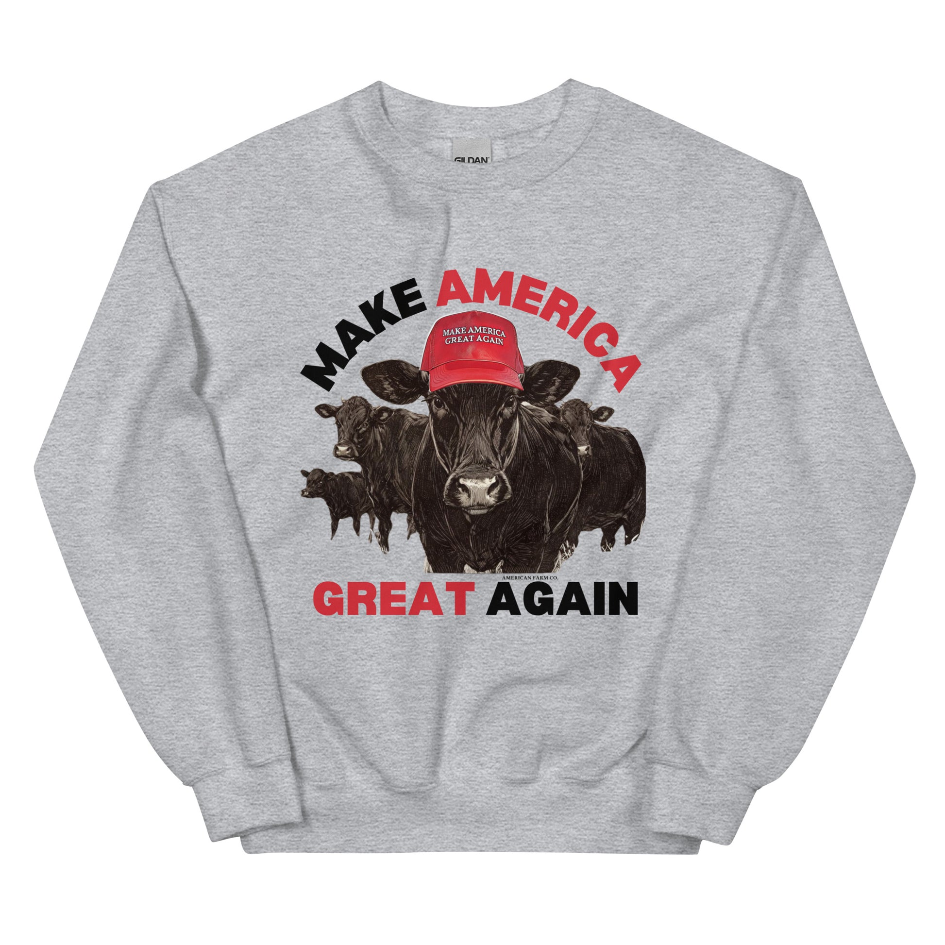 'MAGA Cow 2.0' Crewneck - American Farm Company