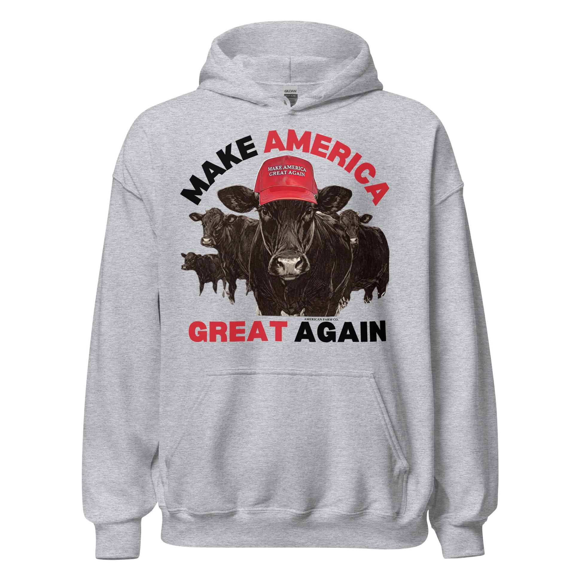 'MAGA Cow 2.0' Hoodie - American Farm Company