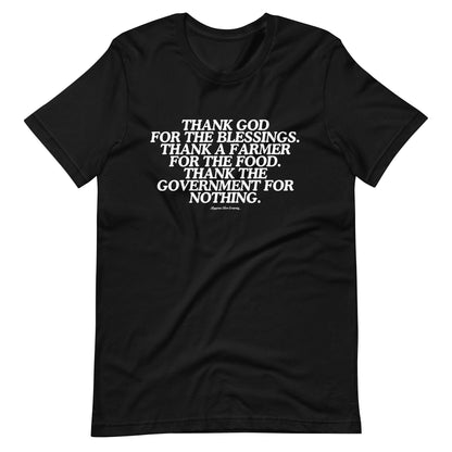 'Thank God, A Farmer, Not The Government' Tee - American Farm Company