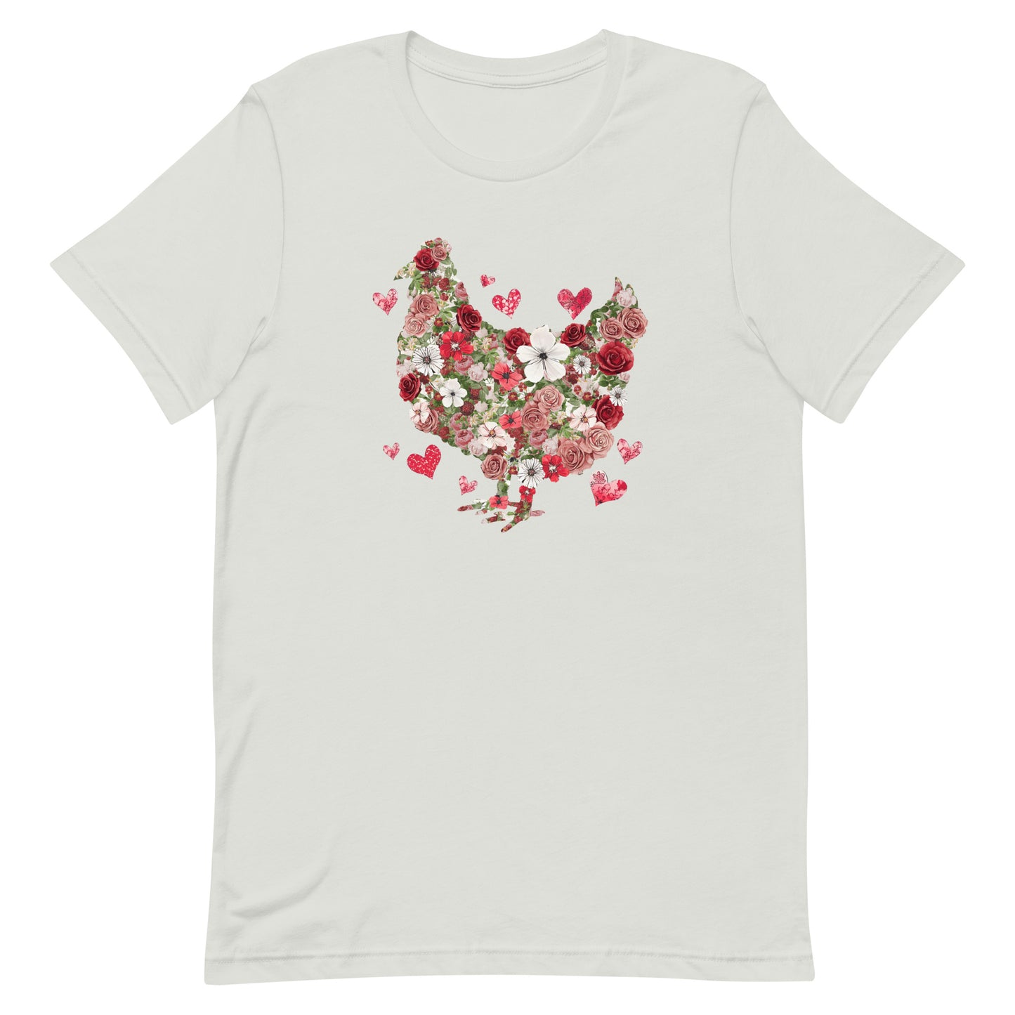 Valentines Floral Chicken Tee - American Farm Company