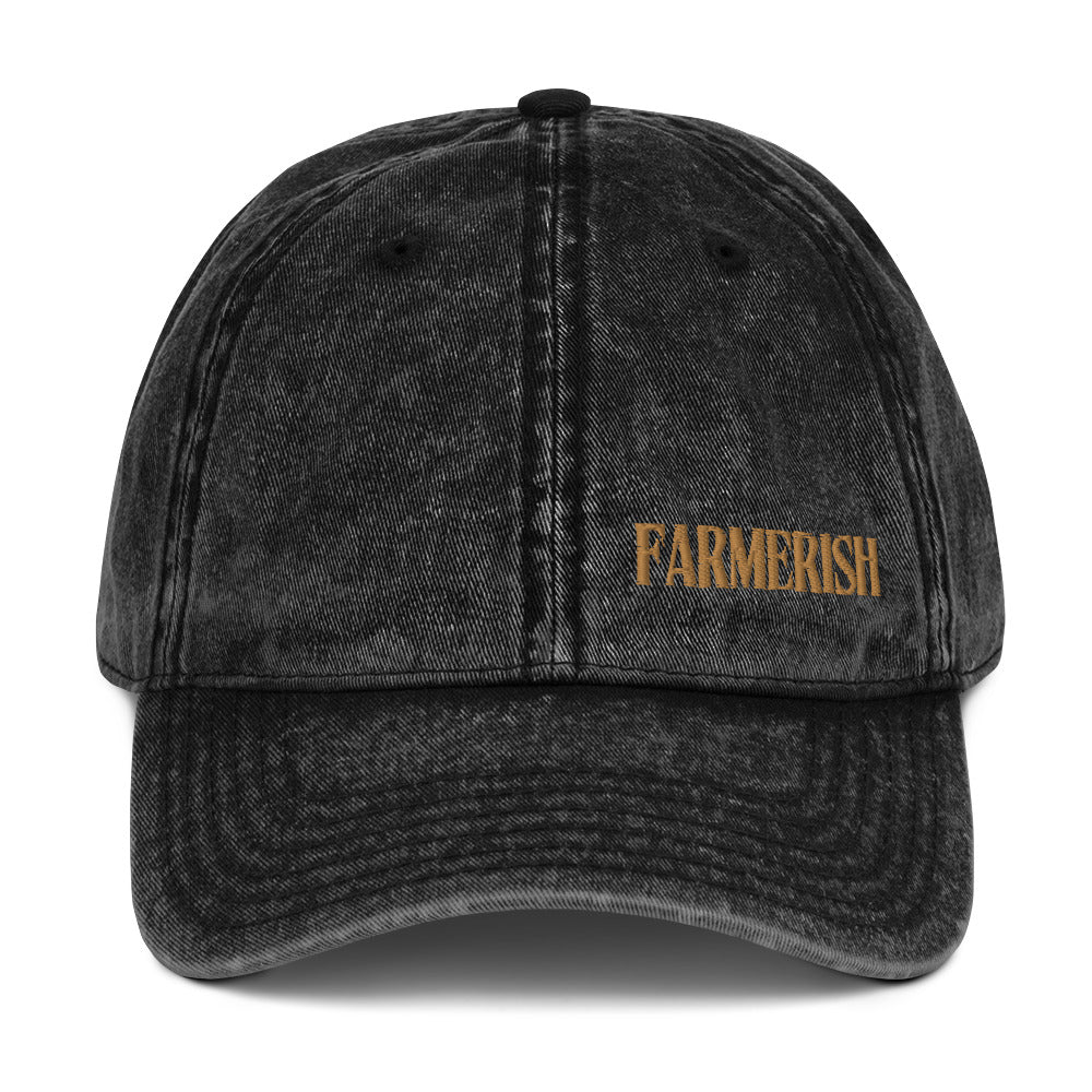 ‘Farmerish’ Acid Washed Black Cap